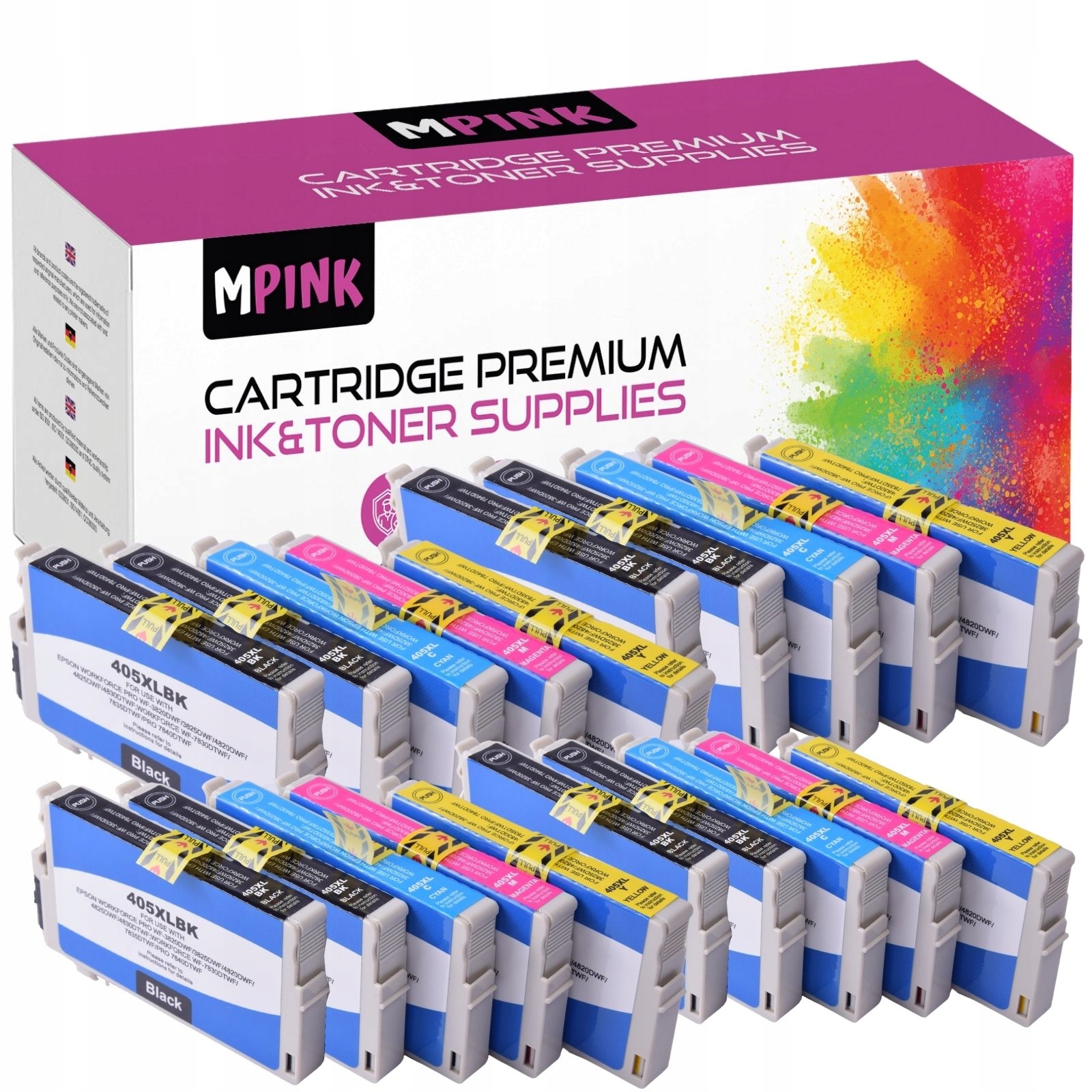 20x Inkousty 405XL Epson Pro WF-3800 WF-3825 WF-4830 WF-3820 WF-7840 WF-7800