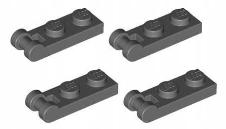 

Lego płytka zaczep 1x2 c.szara 4 szt. 60478 Nowa
