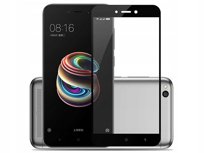 

Xiaomi Redmi 5A Szkło Hartowane 3D 9H Czarne Pełne
