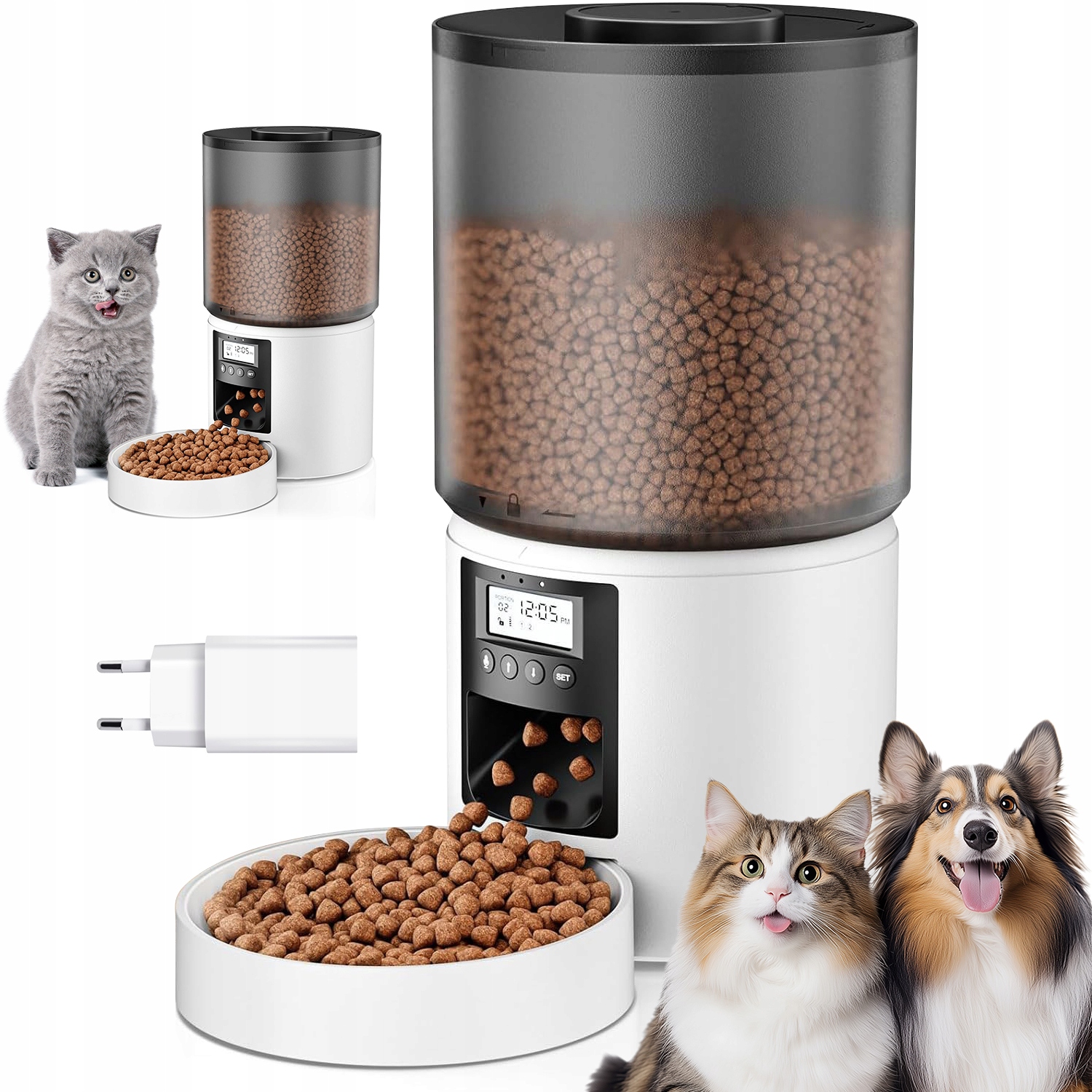 Levně Automatické 4L Programovatelné Krmítko S Funkcí Nahrávání Pro Zvířata