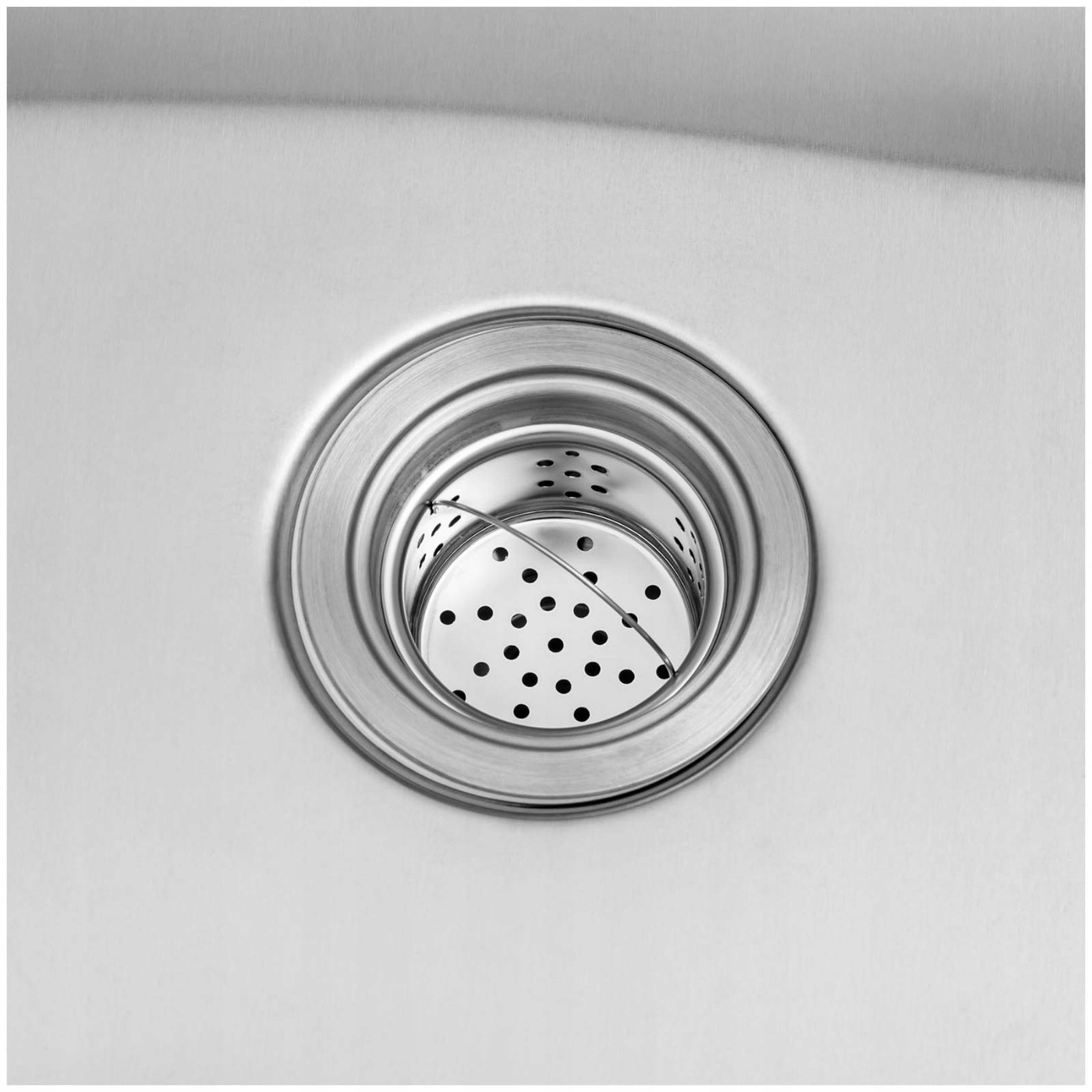 STÓŁ ZE ZLEWEM - DWUKOMOROWY - STAL NIERDZEWNA - 140 X 60 X 97 CM - ROYAL Wysokość 970 mm