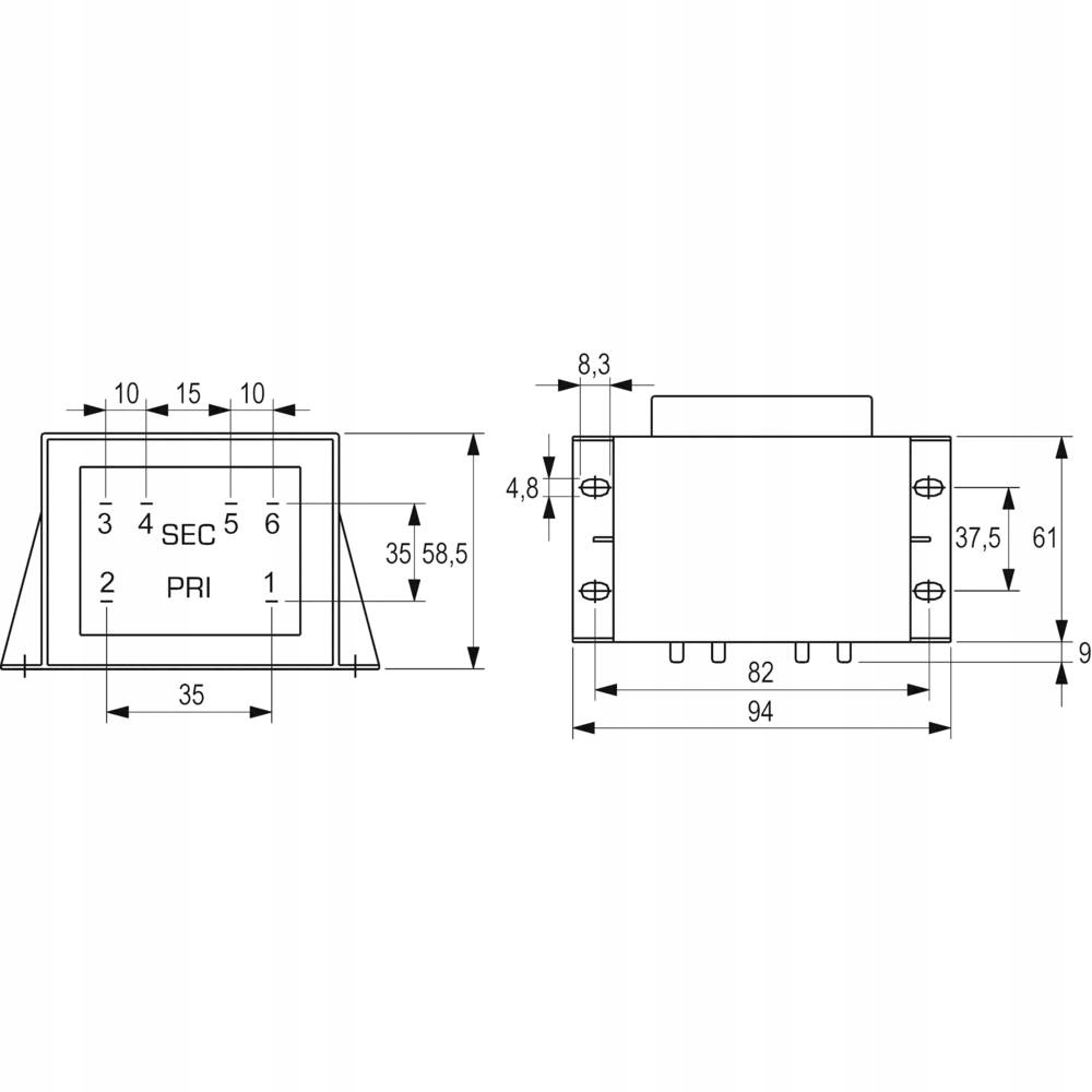 TRANSFORMATOR NA PCB BLOCK VCM 50/2/15 Marka Block