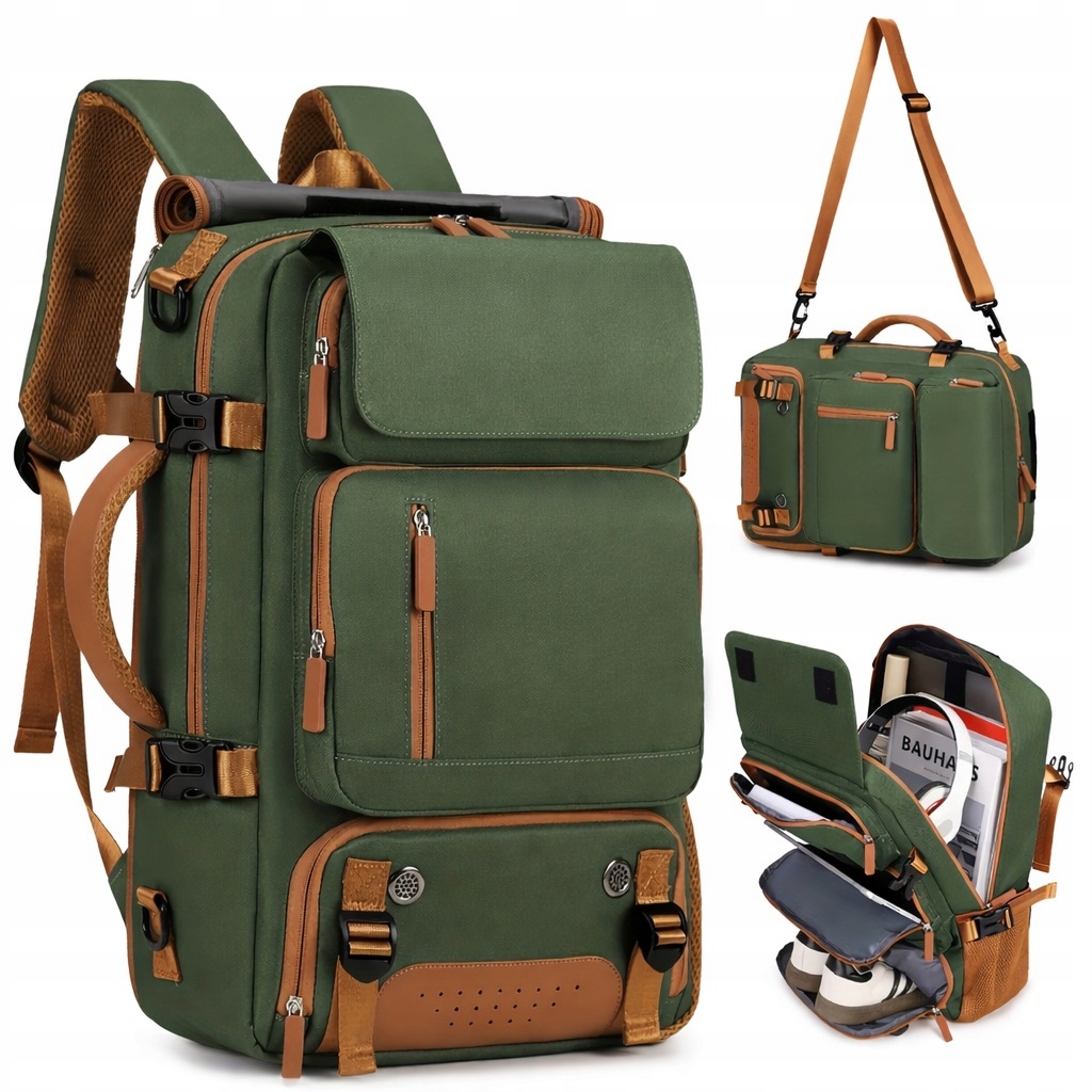 Plecak podróżny bagaż kabinowy do samolotu laptop 15,6 komora buty