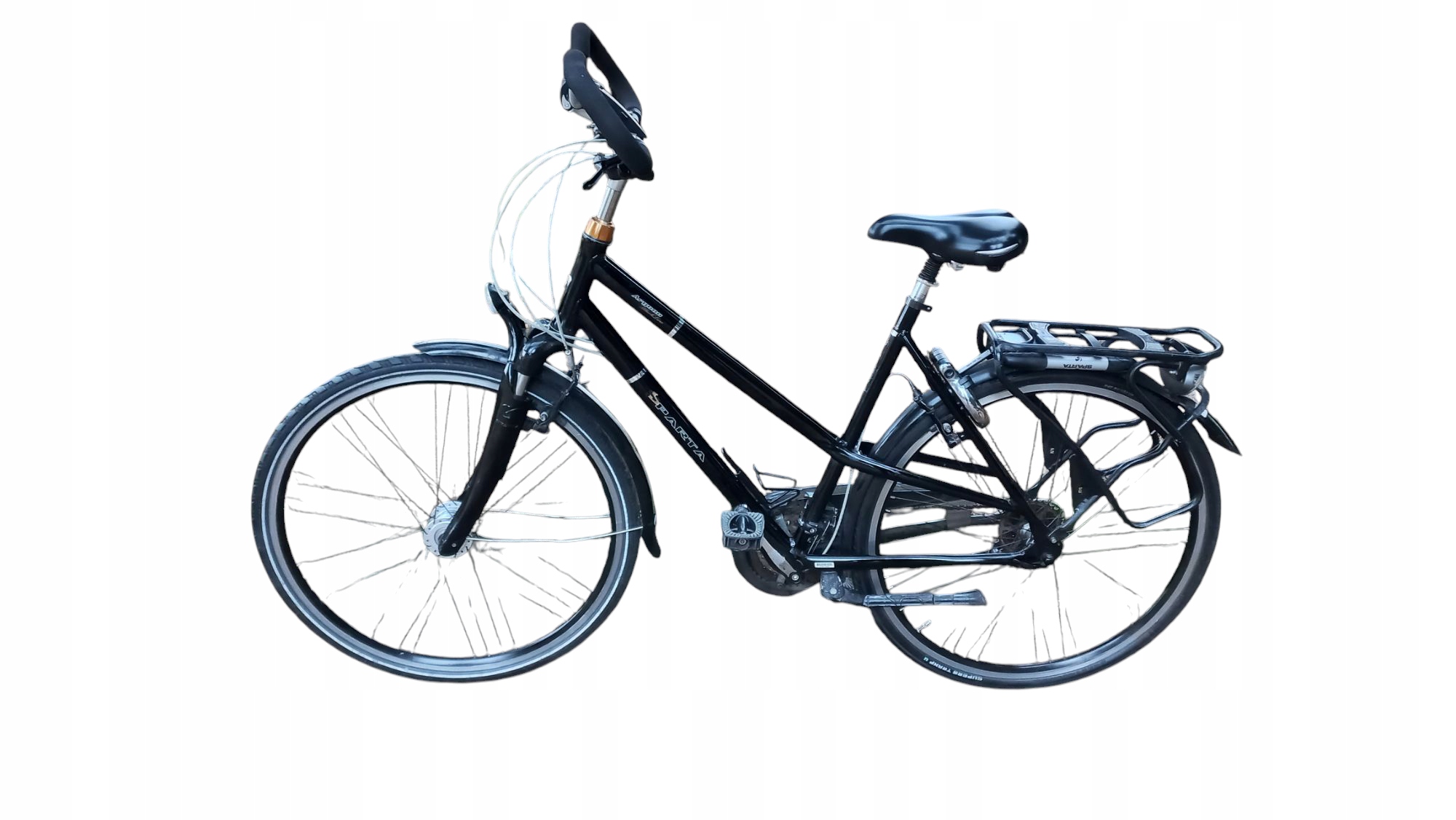 Alu Rower Miejski Damski Sparta Argeon BlackLine Holenderka 3x9 Full Deore