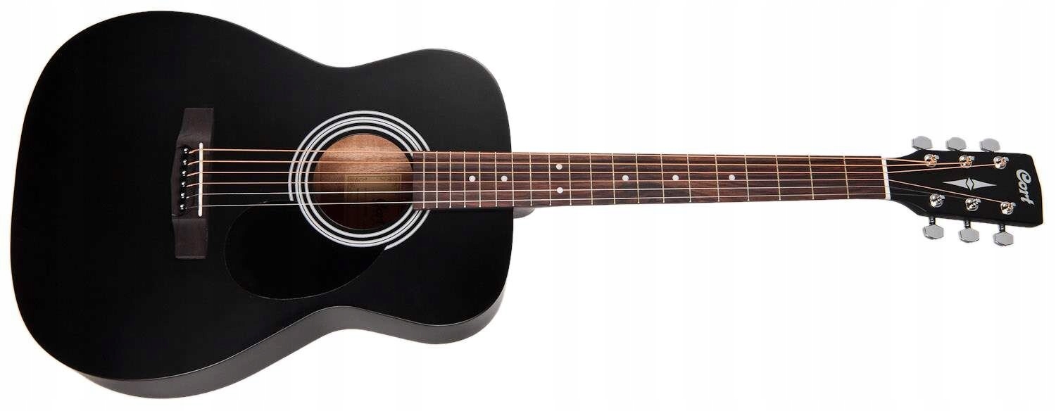 Cort Af 510 akustická kytara, barva Bks (černý satén)