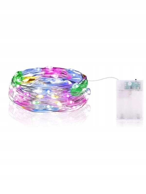 sznur świecący lampki  led 2m / 200 multi — 2