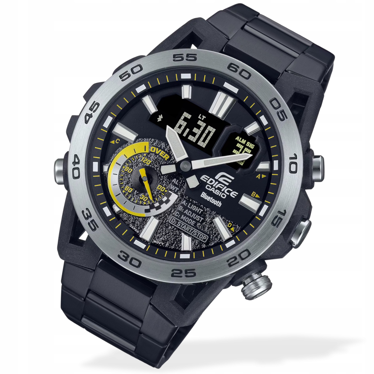 Černé pánské hodinky Casio Edifice ECB-40DC Carbon Bluetooth Box Gravírování