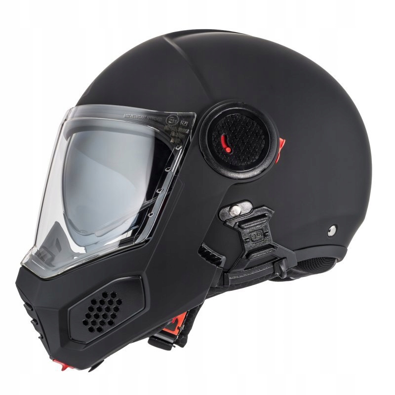 Motocyklová Prilba Nzi Minimod Duo Matt Black XL