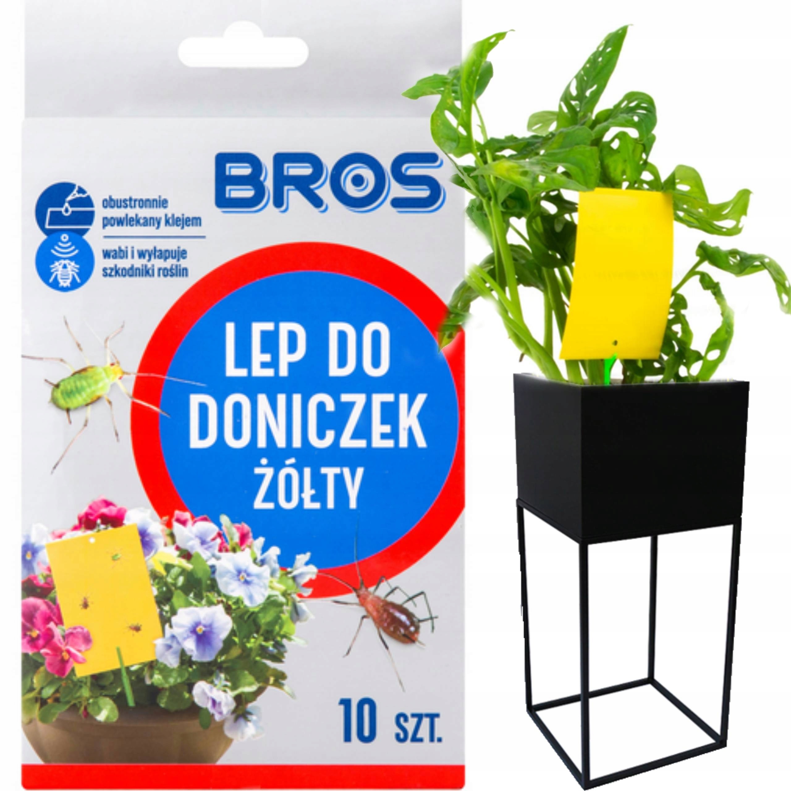 

Bros żółte lepy do doniczek ziemiórki szkodniki 10