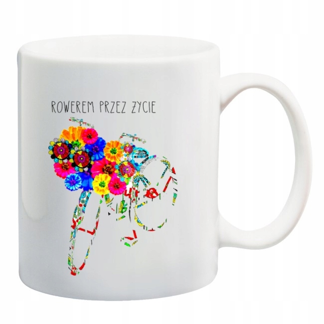 KUBEK ROWER ROWERY ROWERZYSTA BIKE WZORY Pojemność 330 ml