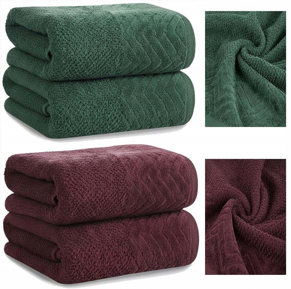 Sada koupelnových ručníků 4ks 500gsm 2x50x90 2x70x140 Vánoční