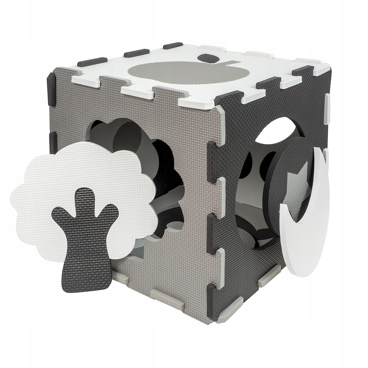 SMILY PLAY MATA PIANKOWA DLA DZIECI PUZZLE SKŁADANA EDUKACYJNA DWUSTRONNA Stan opakowania oryginalne