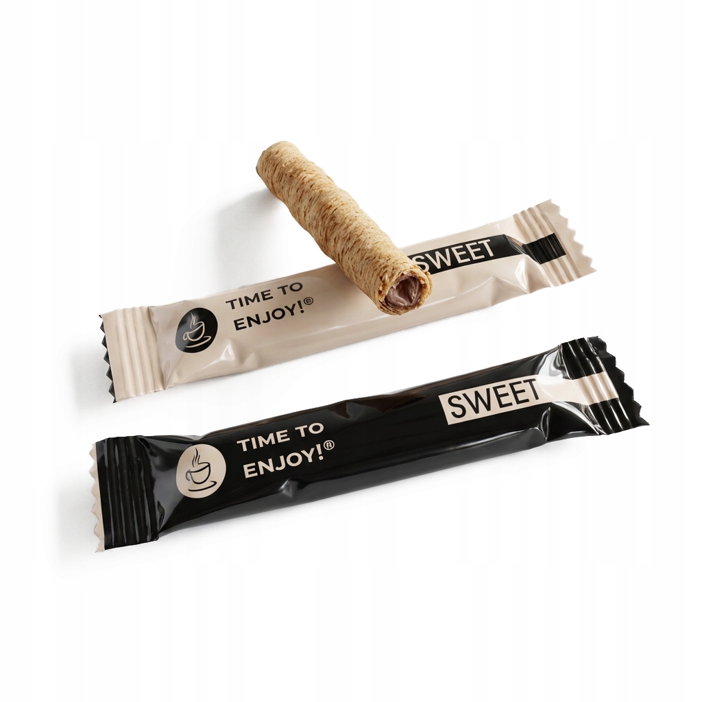 Ciastka z nadzieniem kakaowym Rurki x 400 szt