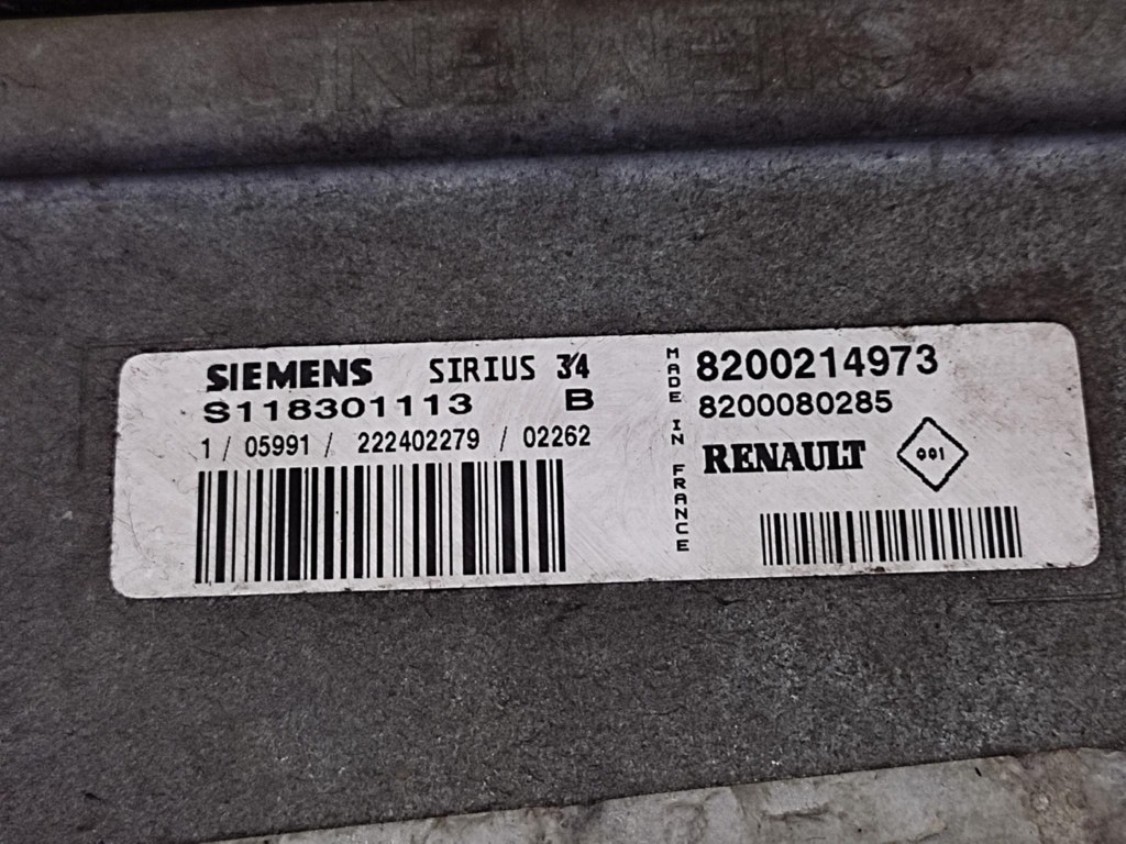 RENAULT SCENIC e Centralina Motore 8200214973