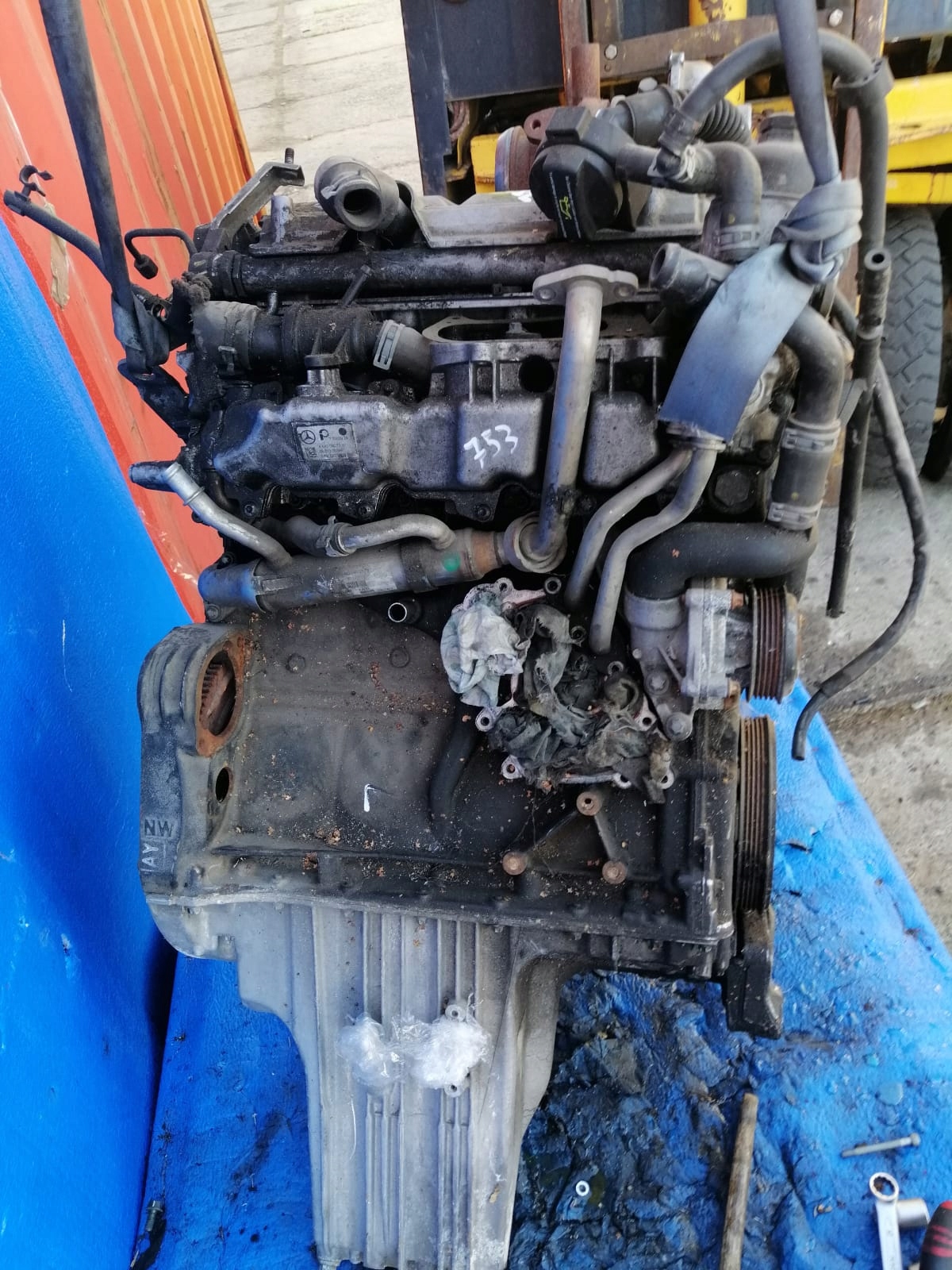 engine MERCEDES W169 A180 2.0CDI 109KM 170tys km 640 940