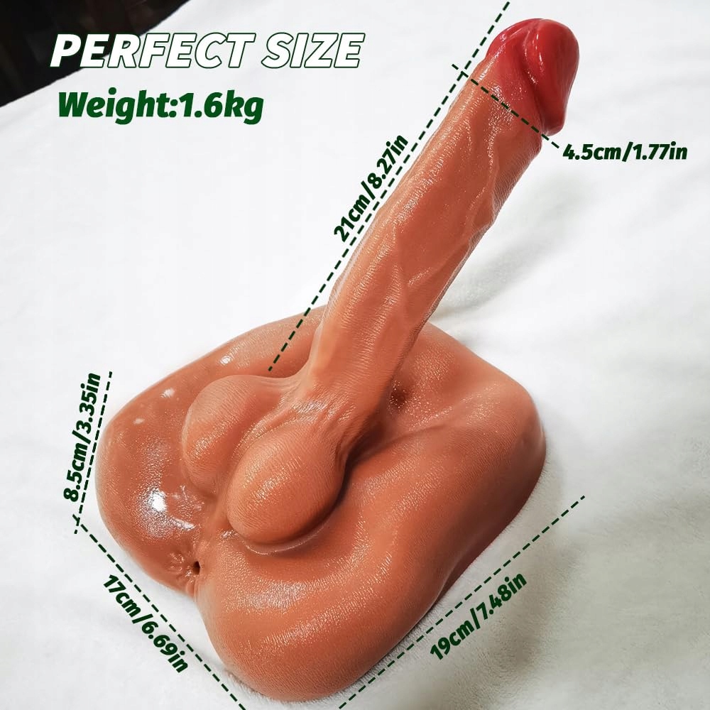 KUAECR Realistyczny 3D Masturbator i Dildo Analny dla Mężczyzn i Kobiet — miniatura 2
