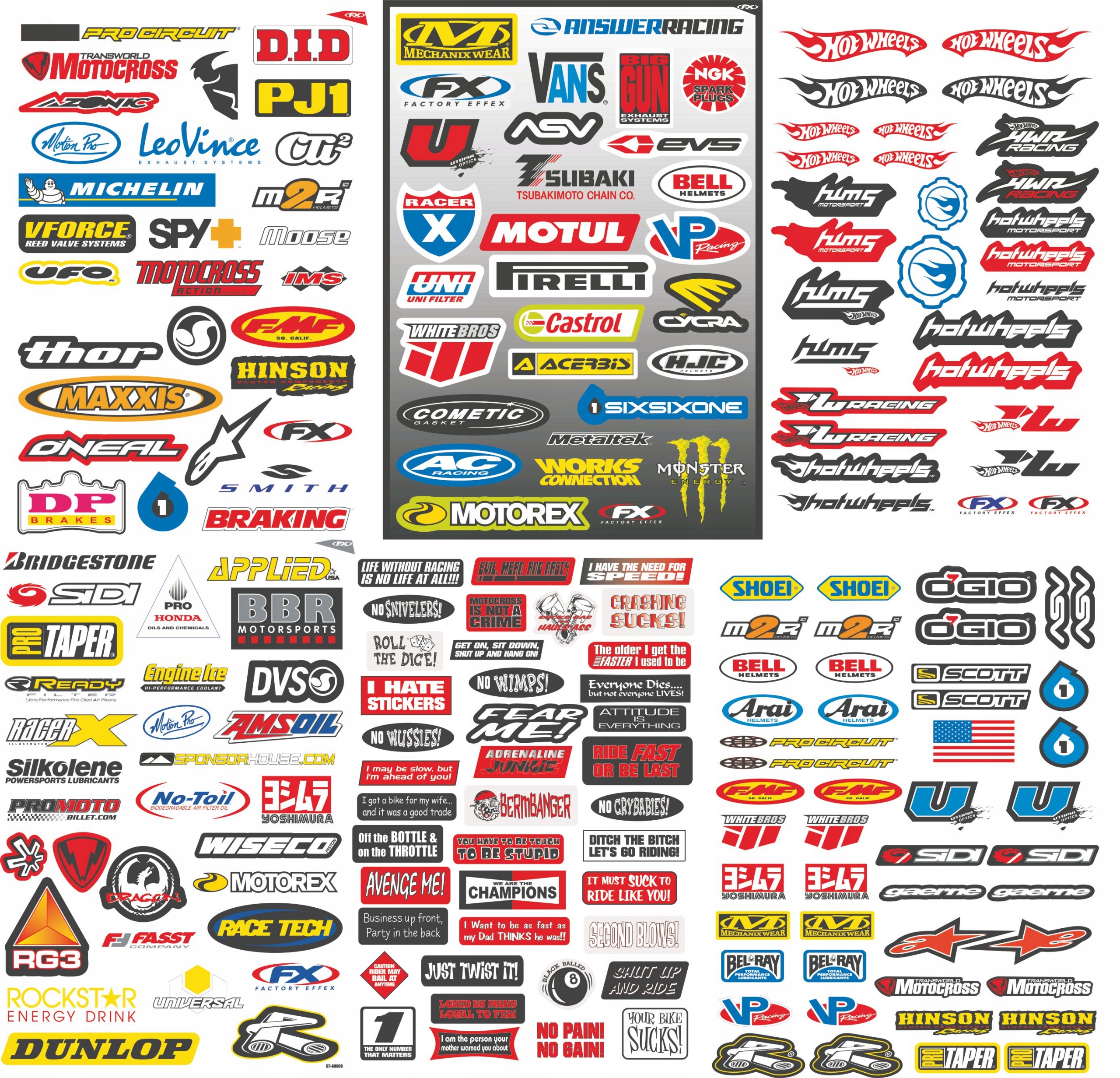 Zestawy naklejek 100/50cm