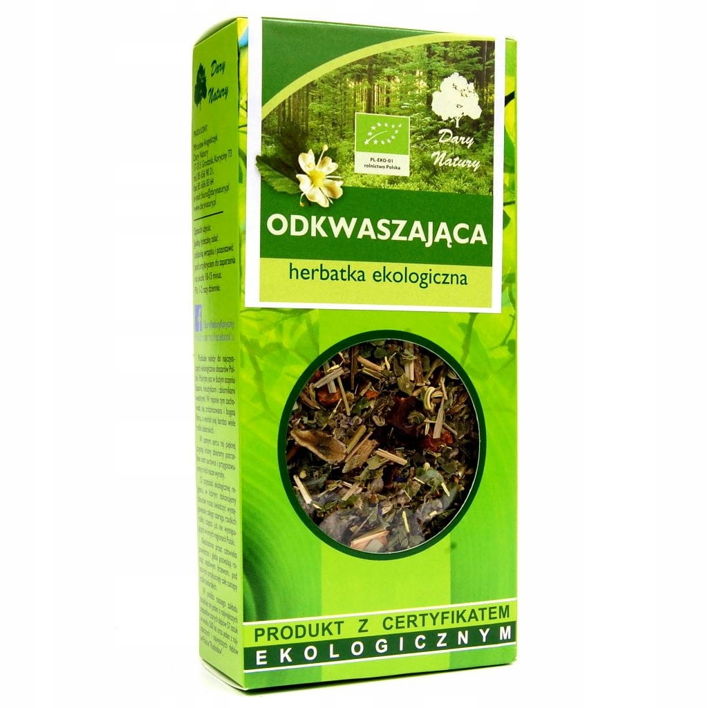 

Odkwaszająca herbatka ekologiczna 50g Dary Natur