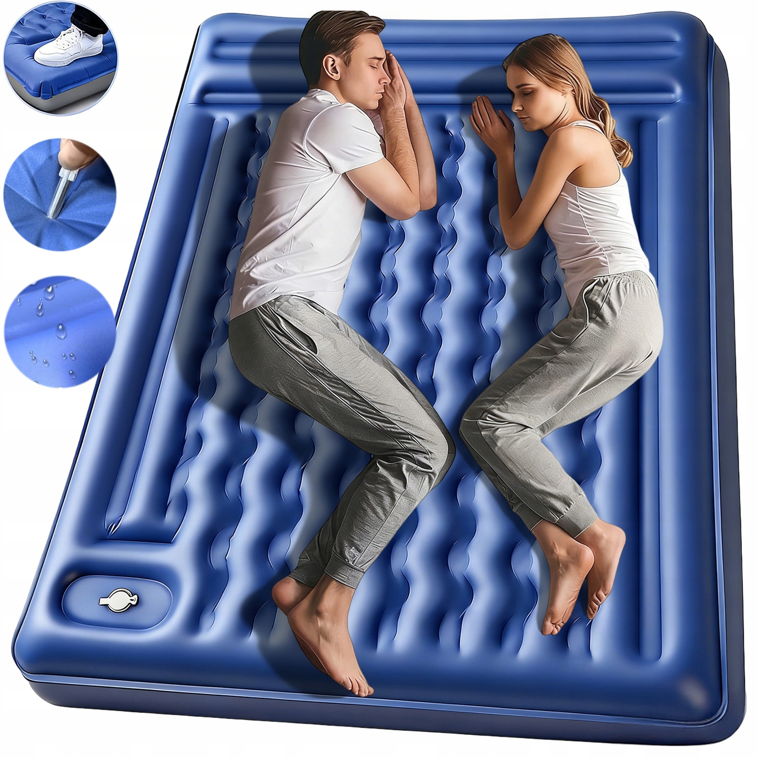 Mata Samopompująca Turystyczna Kempingowa Pod Namiot 200*140CM Ultralekki