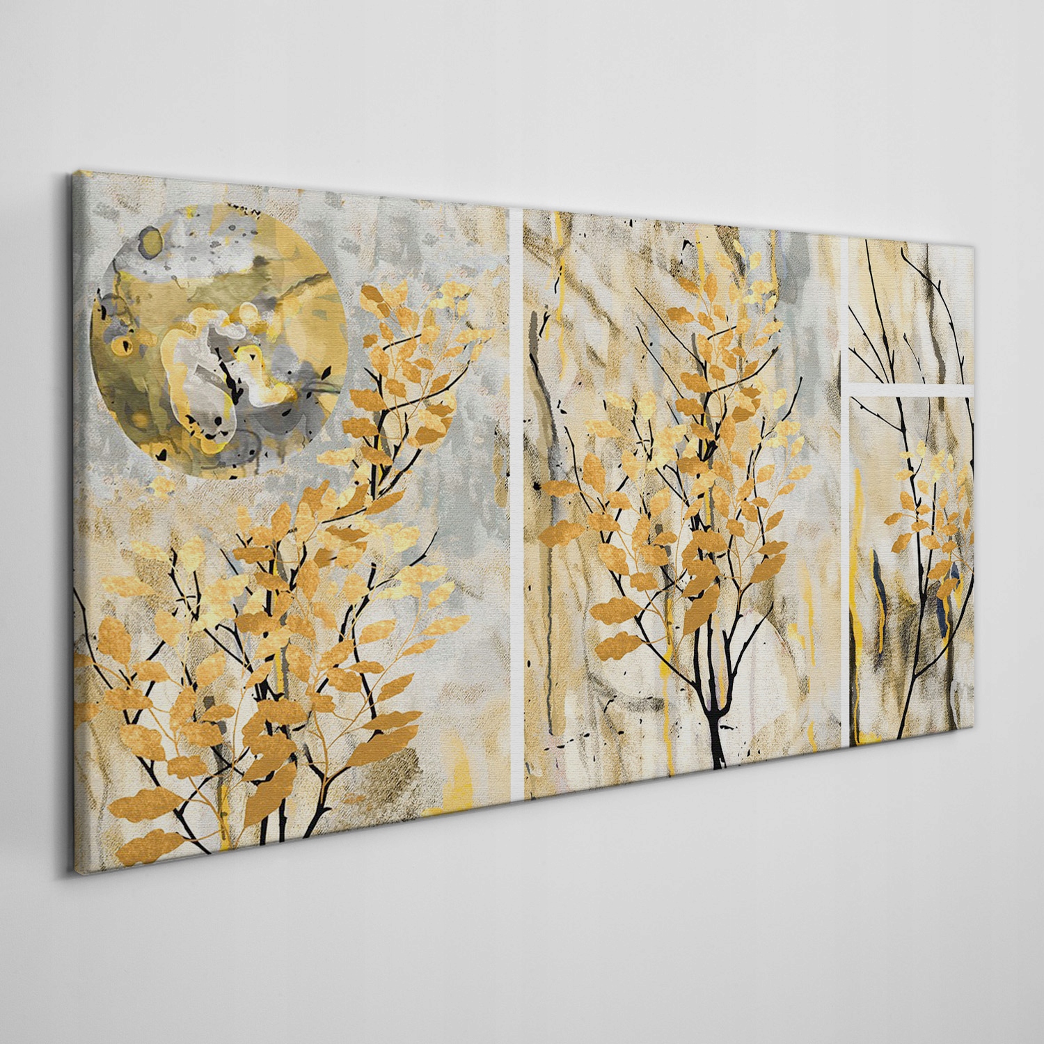 

Obraz ścienny na płótnie Liście gałęzie 140x70 cm