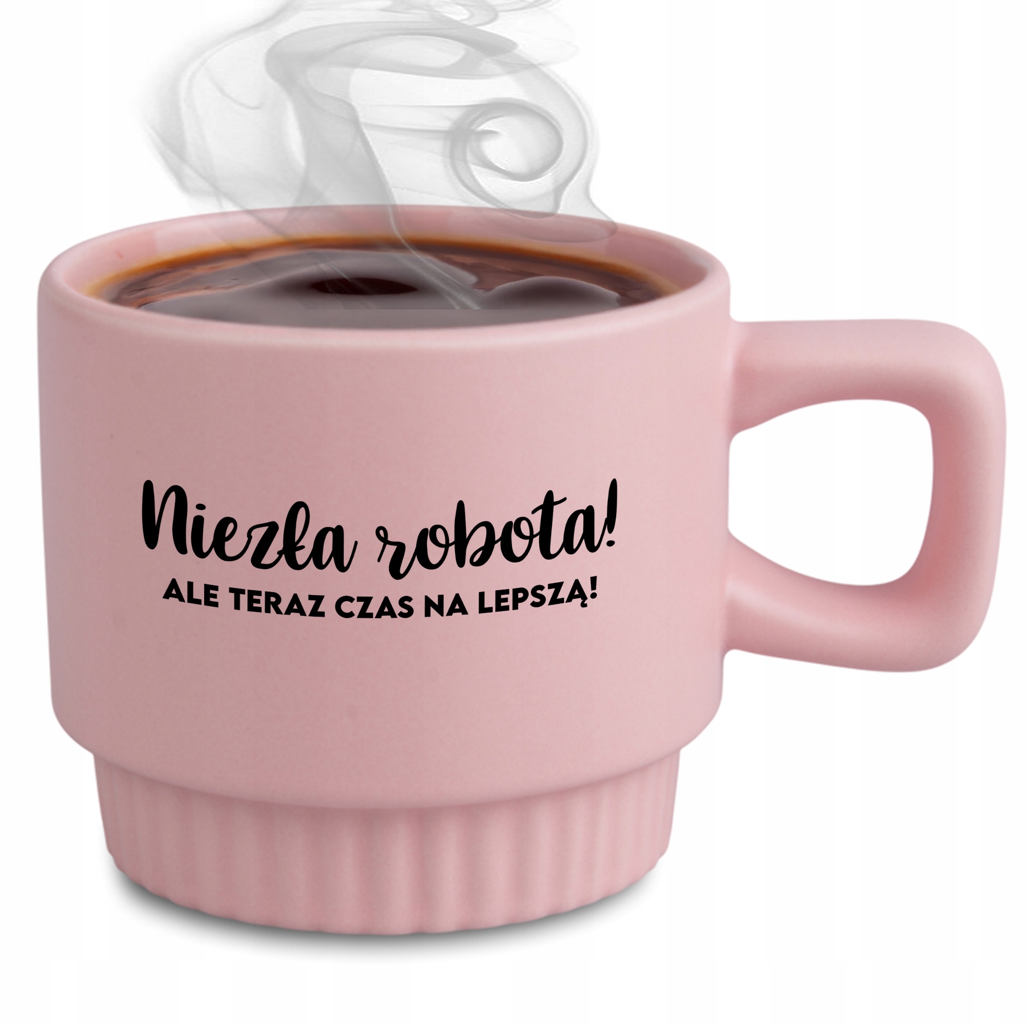 Ryhovaný Hrnček, Elegantný Darček Na Odchod Z Práce, Ružový, Pekná Sobota
