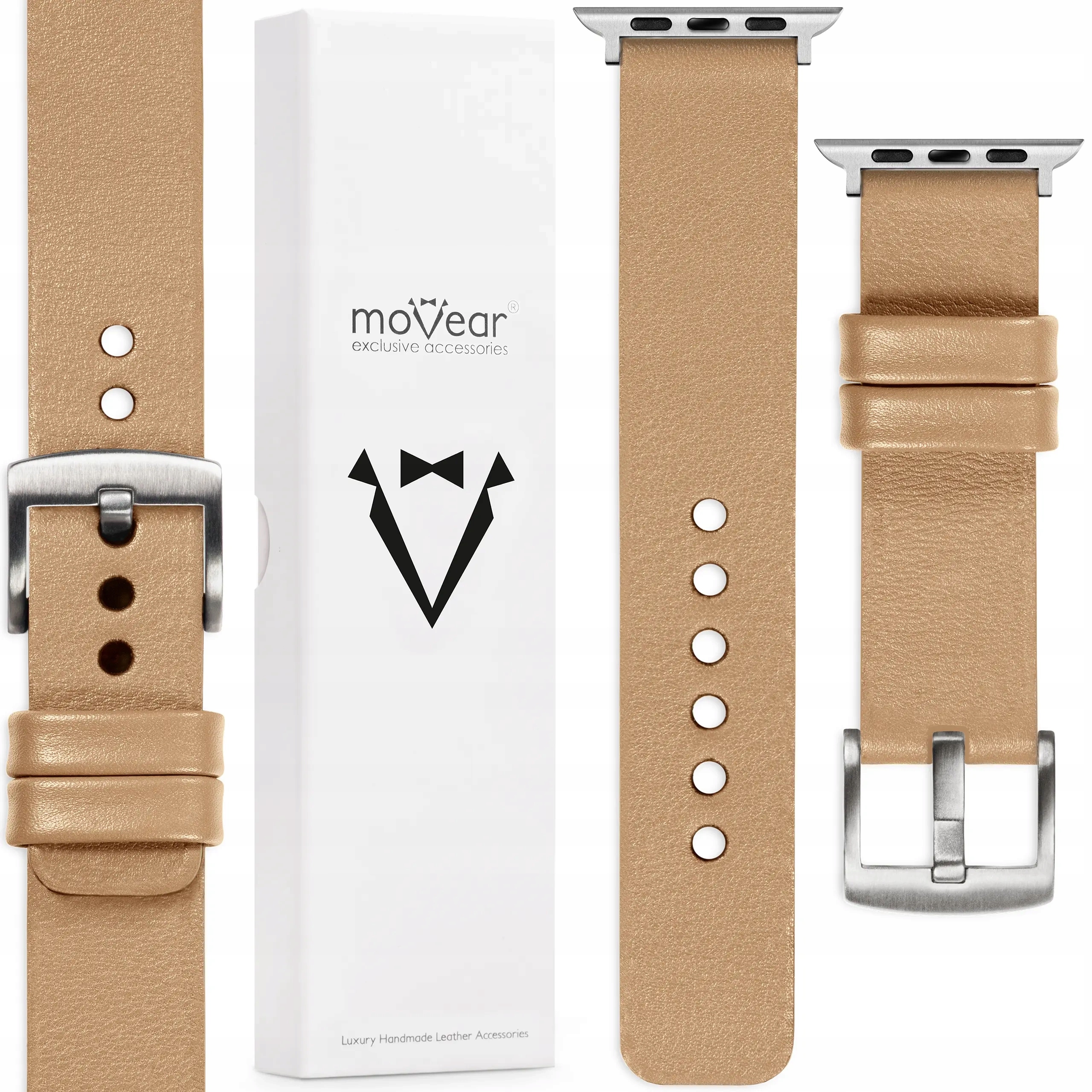 Pásek pro Apple Watch 10 9 8 7 6 5 Se 42-40 mm Kožený Premium Italská kůže