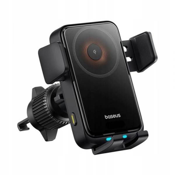 Ładowarka indukcyjna samochodowa Baseus Wisdom Pro 15W Qi uchwyt Usb-c 360°