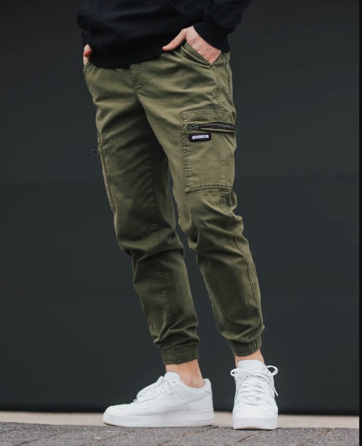 Spodnie Jigga Joggery Bojówki Chino Olive m.3 roz. XXL