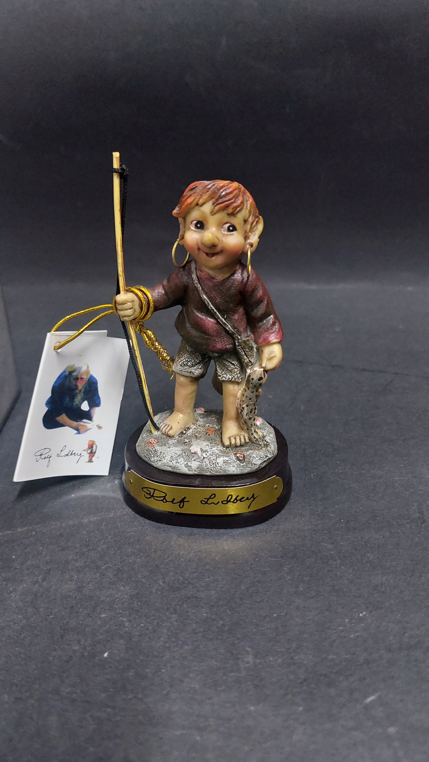 Stara kolekcjonerska Figurka Troll Rolf Lidberg RBA Olofstrom 60/70 te nr2