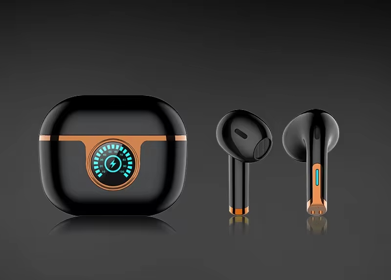 SŁUCHAWKI BEZPRZEWODOWE TWS BLUETOOTH 5.3 ANC + POWERBANK LED Regulacja głośności tak