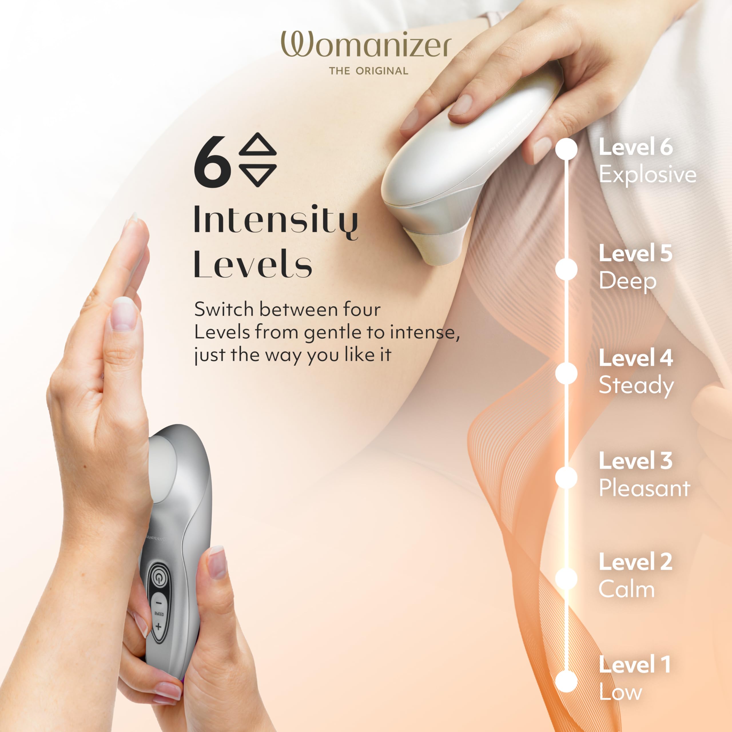 WOMANIZER Pro40 Klitoris Stymulator Wibrator Dla Kobiet Wodoodporny — miniatura 5
