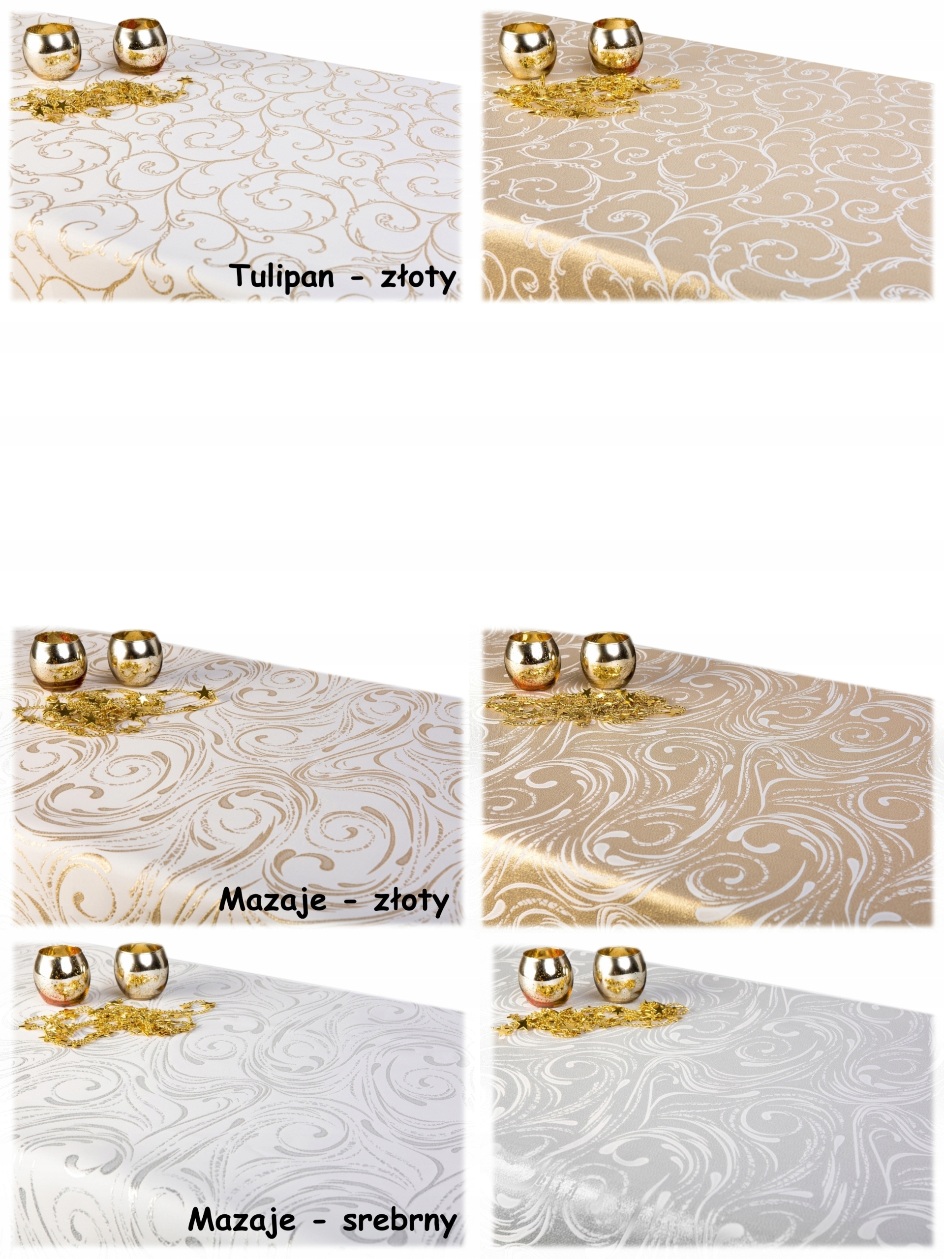 PLAMOODPORNY obrus DWUSTRONNY 110x400 świąteczny WIELKANOC Szerokość produktu 110 cm