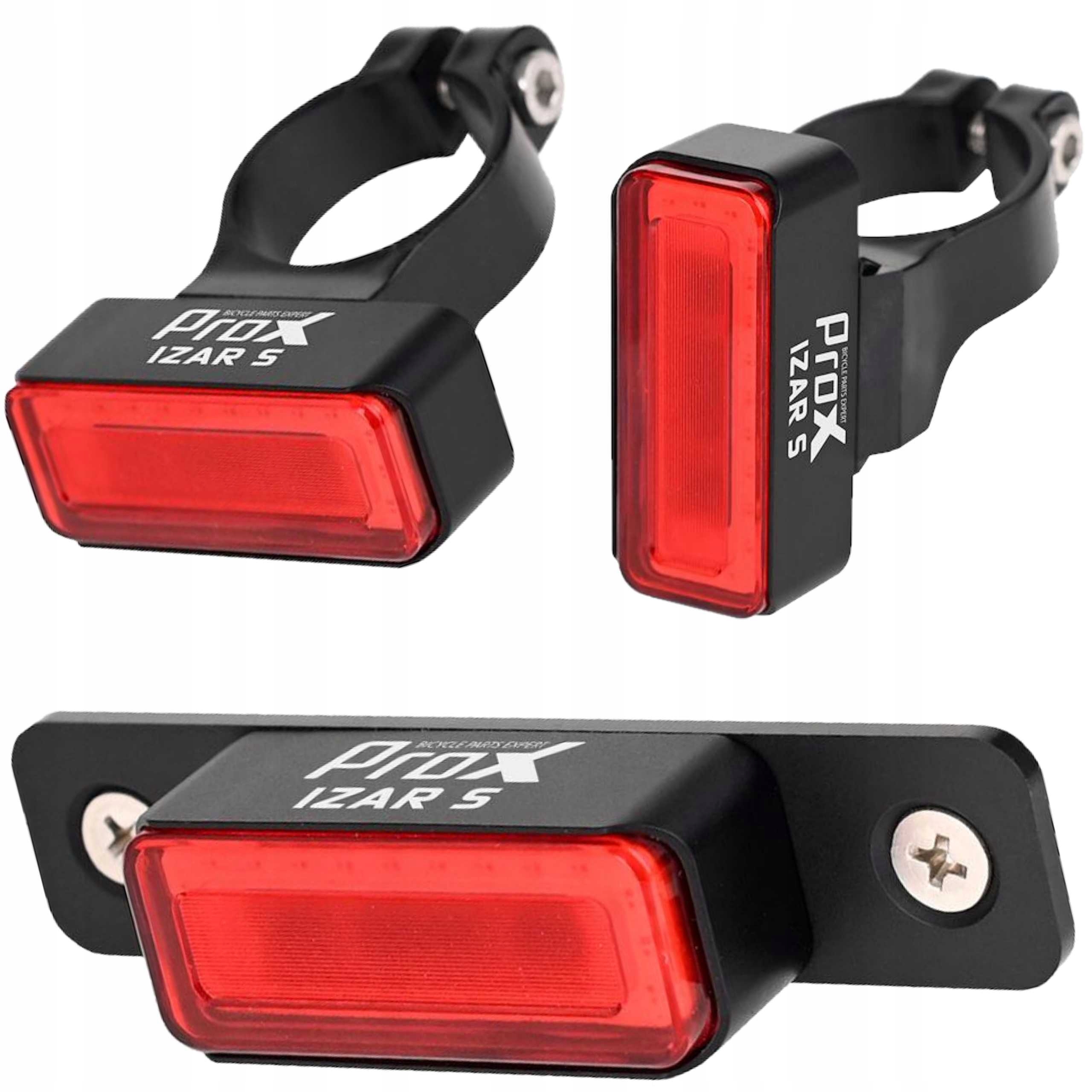 Lampa Rowerowa Tylna ProX Izar S E-bike Cob Led 20lm Na Bagażnik DC 3,7-12V