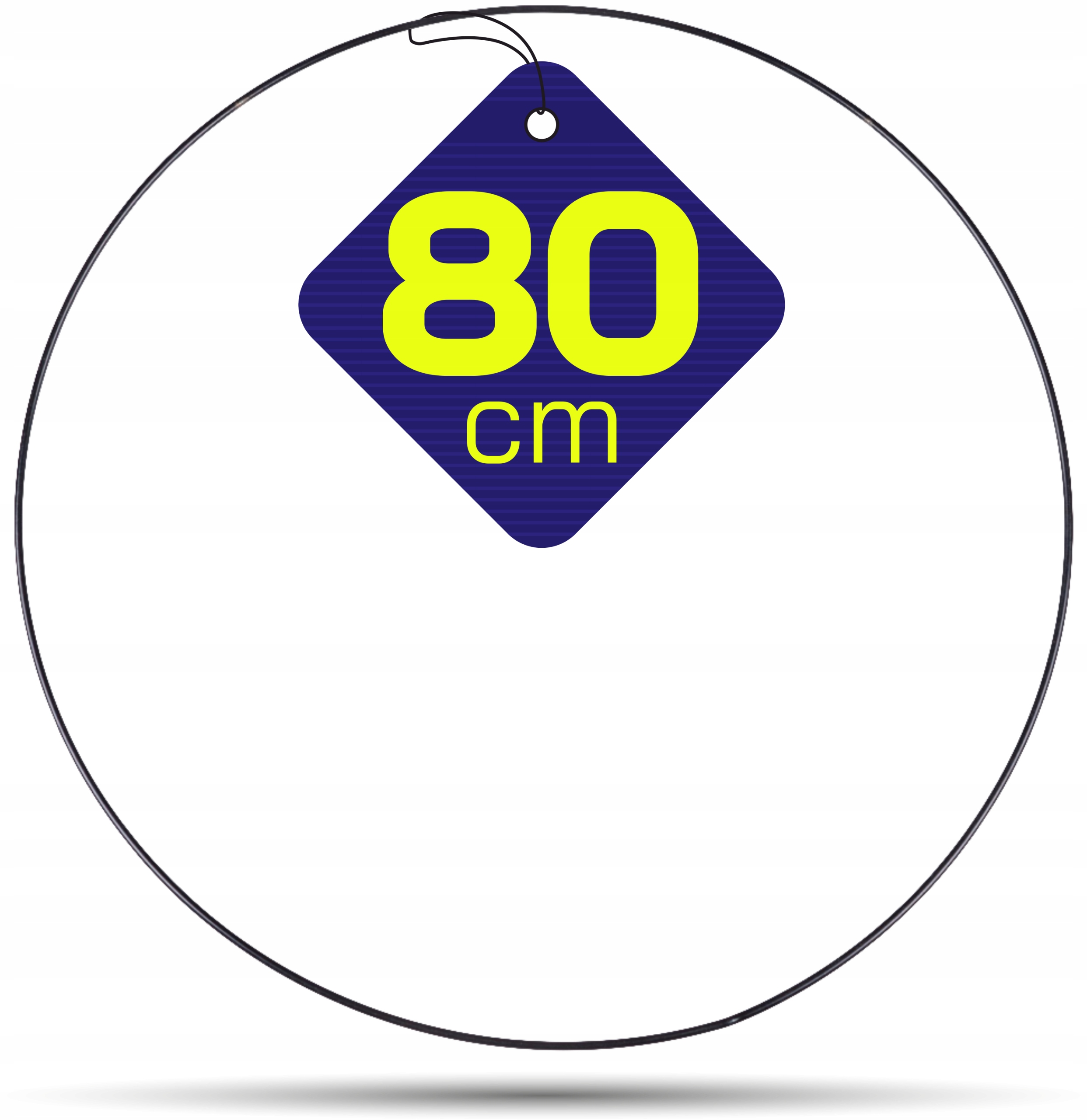 

Czarna metalowa obręcz kółko do łapaczy snów 80 cm