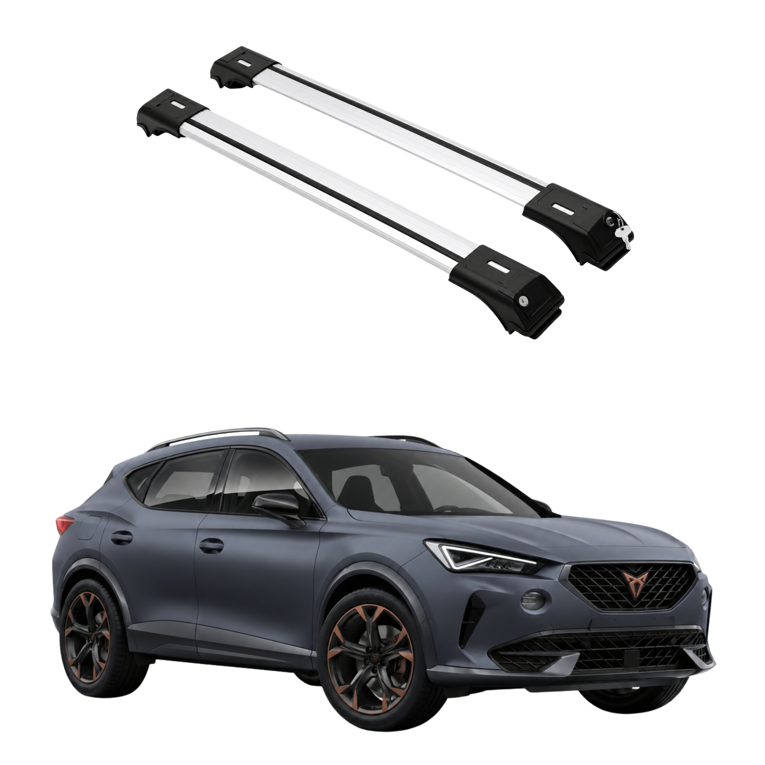 Střešní nosič Erkul Skybar V1 na relingy Cupra Formentor 2020-