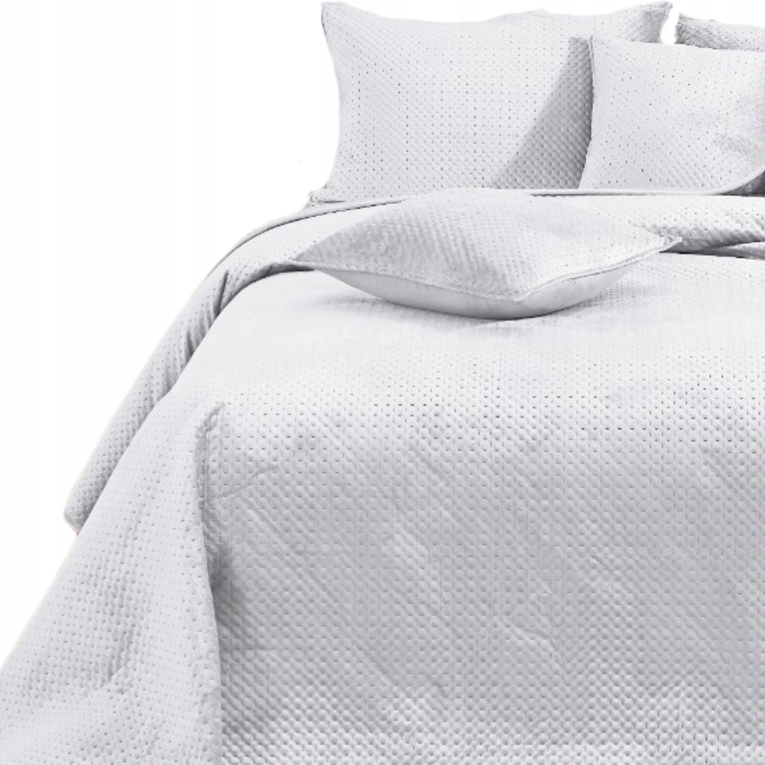 Přikrývka Na Postel Prošívaná Velvet Kapa Deka Pled 240x220 Maya Bílá