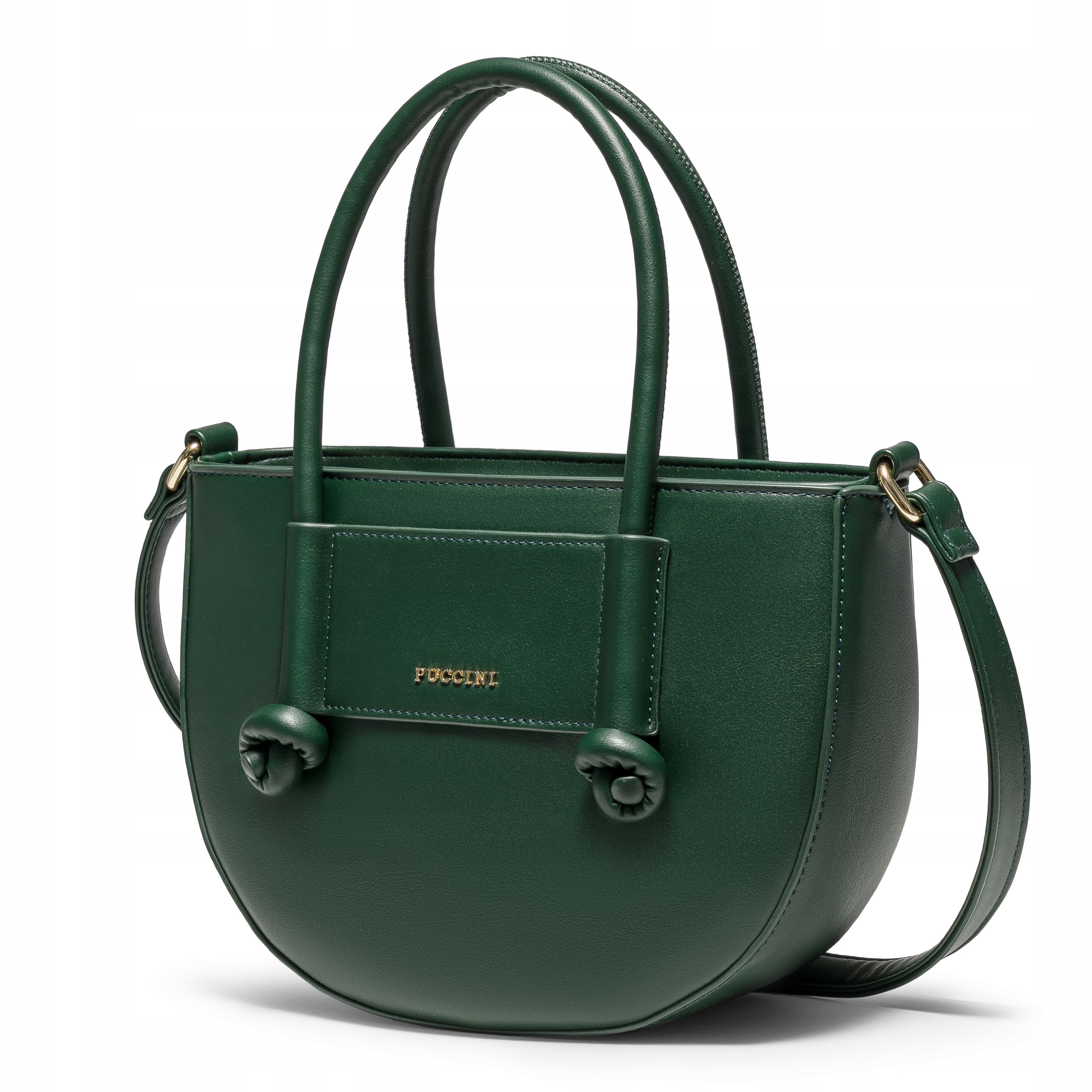 Dámská kabelka Malá Crossbody s úchyty Puccini Zelená BK2241224M-5D