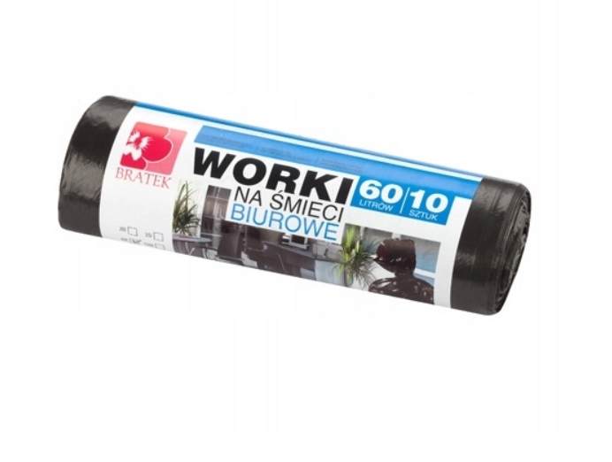 

Worki na śmieci biurowe Bratek 60l 10 szt.