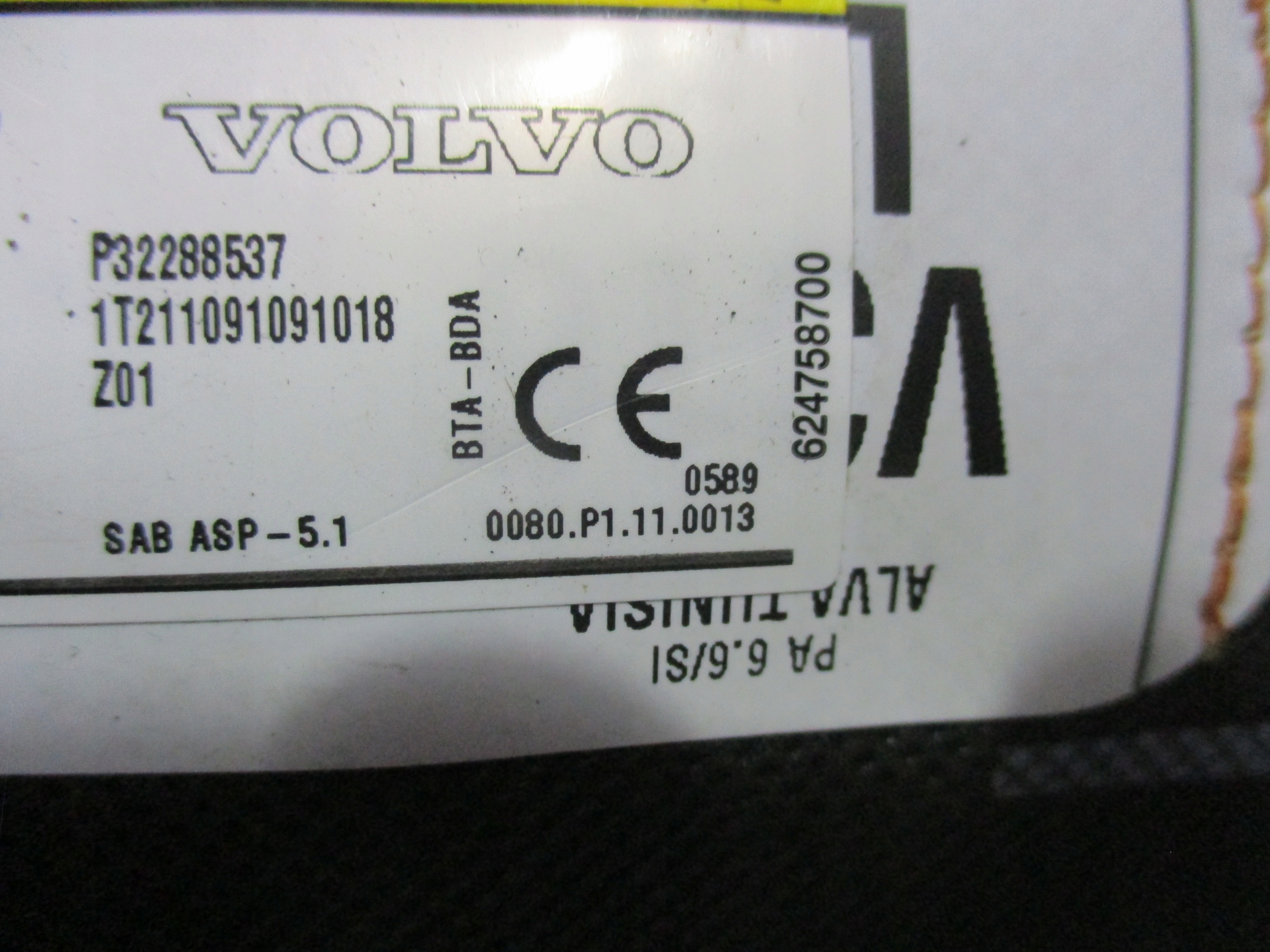 seat airbag left Volvo XC 40 II P32288537