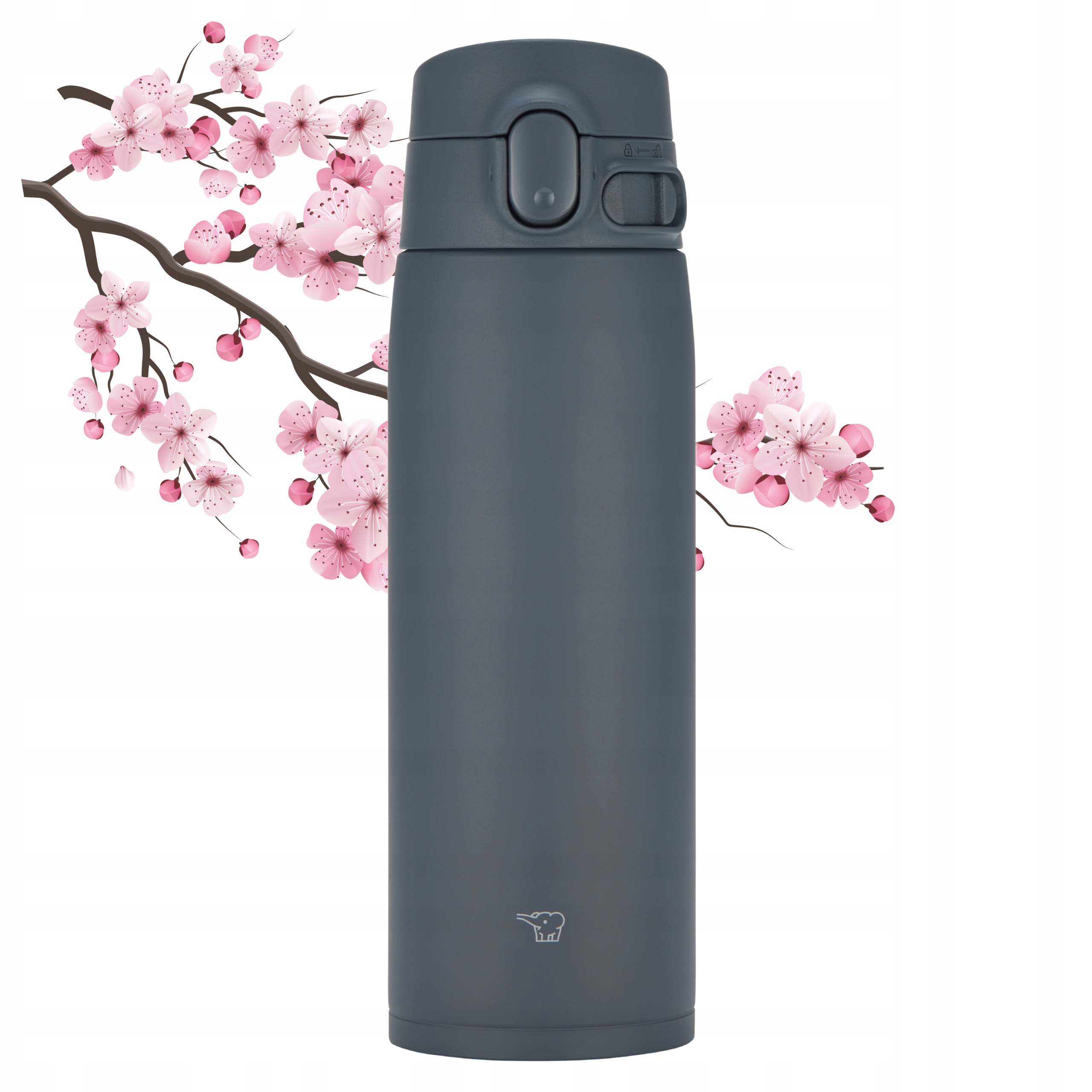 Termohrnek Zojirushi SM-VH60-HM 600 ml termoska do posilovny procházka šedá