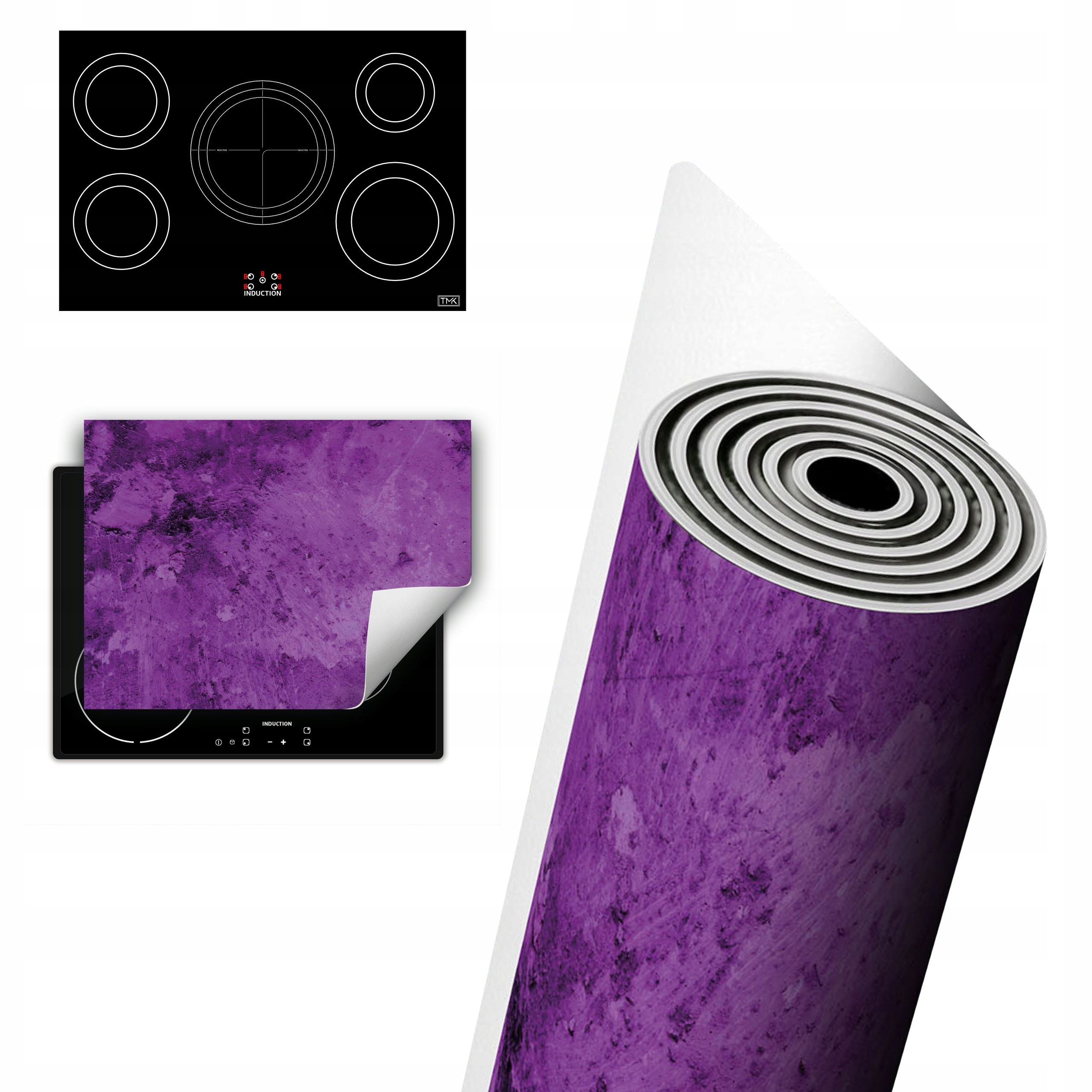 Vinylová Ochrana Na Indukci Desky 80x52 břidlice fialová