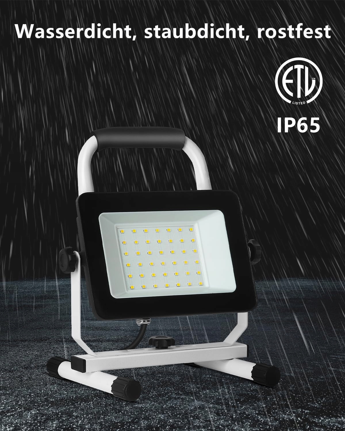 JOYDEER 4000 Lumen LED Lampa Robocza 40W Wodoodporna Z Regulacją — miniatura 6