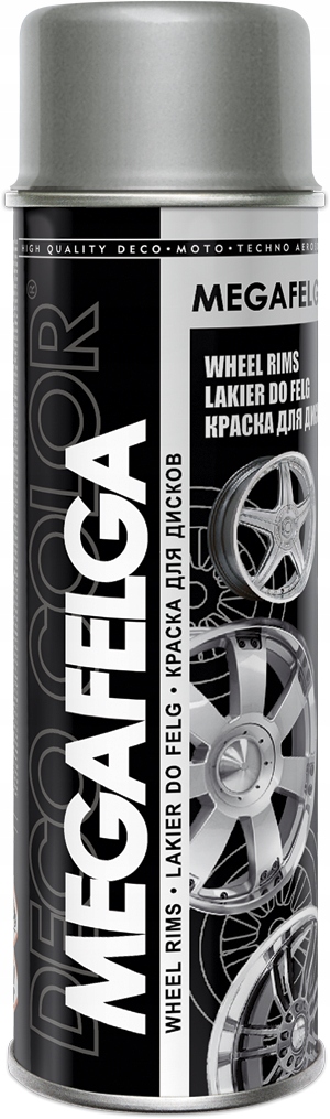 Deco Color Megafelga lakier akrylowy do felg Srebrny 500 ml