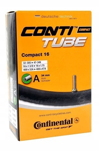 Dętka Continental Compact 16 wentyl auto