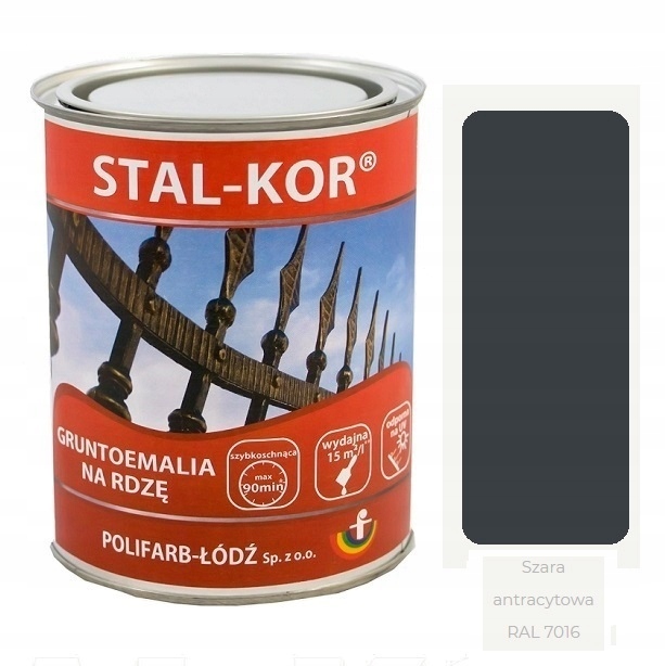 

Stal-kor Guntoemalia na rdzę 5L Szary Antracyt