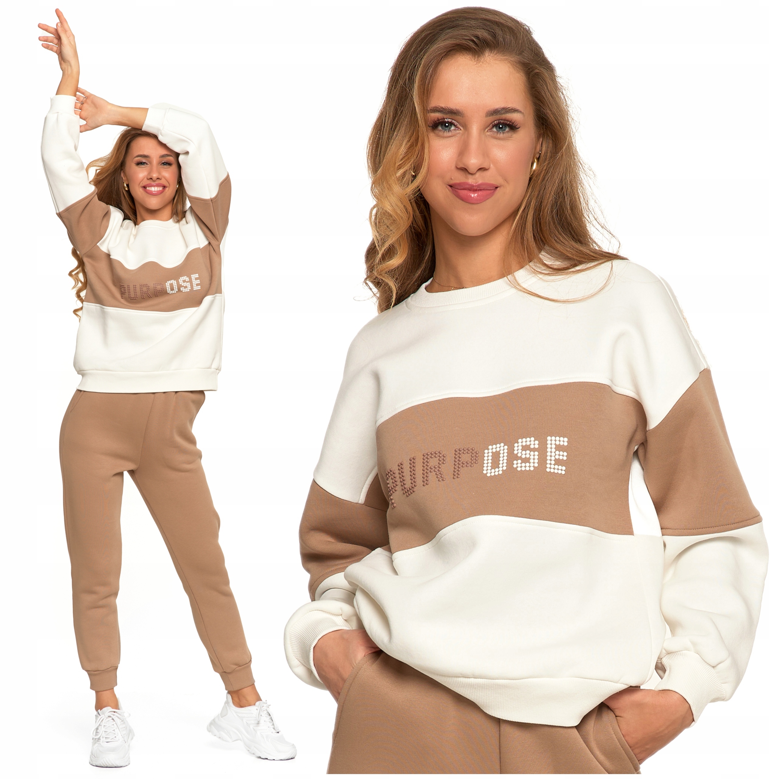 Volná Mikina Zateplená s nápisem Módní Oversize přes hlavu Moraj XL