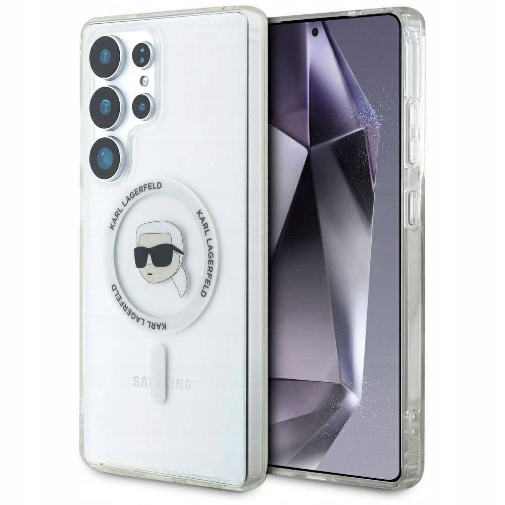 Pouzdro Karl Lagerfeld Button do Magsafe pro Samsung Galaxy S25 Ultra