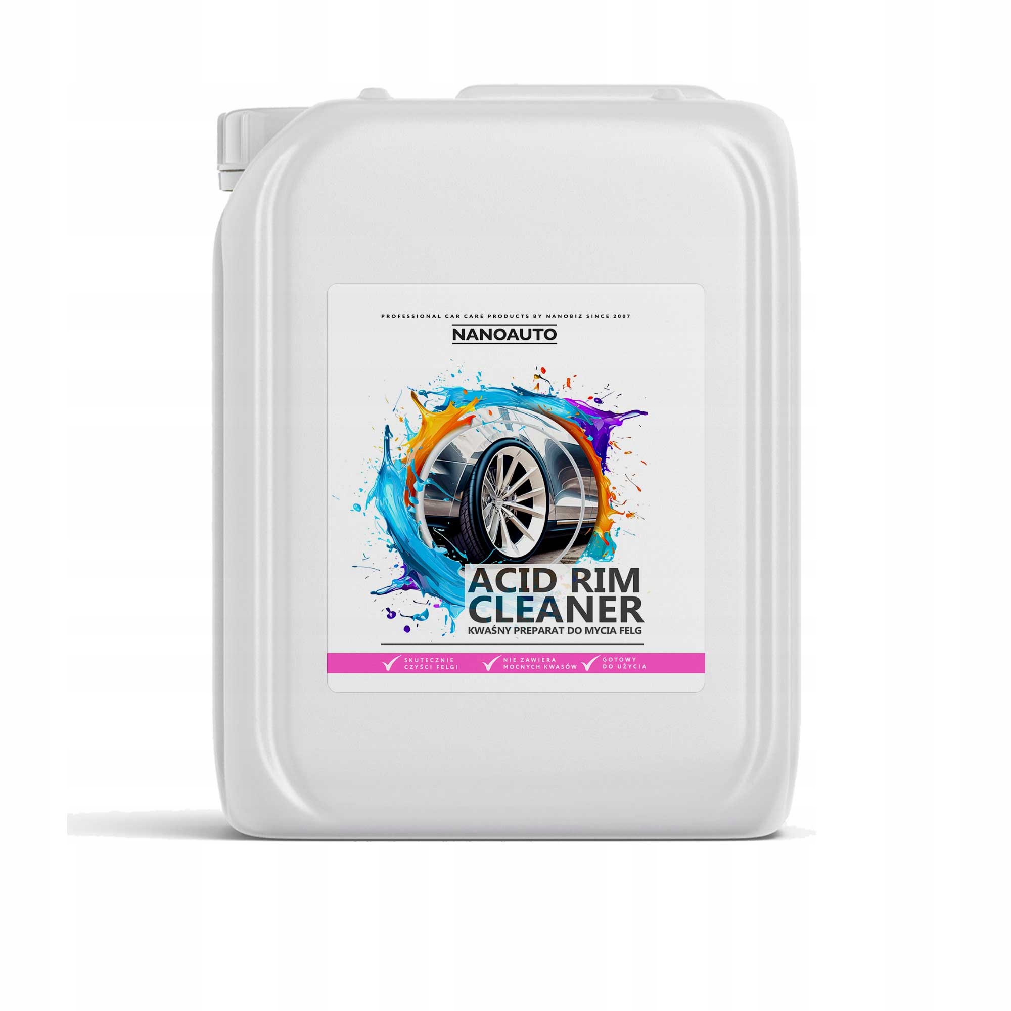 Nanoauto Acid Rim Cleaner kyselý přípravek na mytí ráfků 10 Litrů