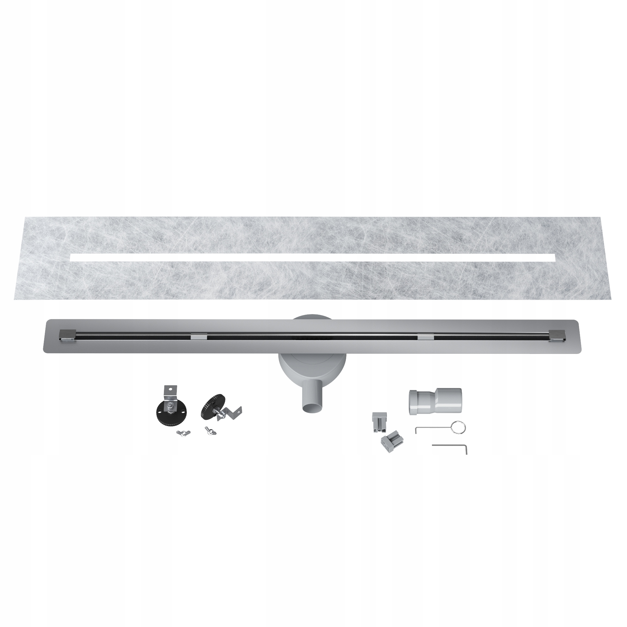 Lineárny Odtok Pod Dlažbu 100 cm Oceľ Sifón Sprchová Vanička Luno Inox