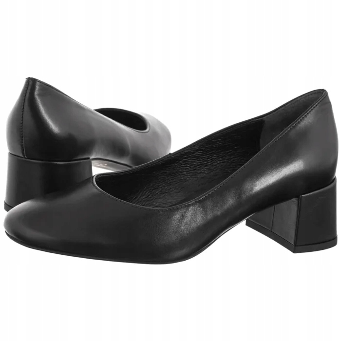 Dámské lodičky na podpatku Ryłko černé D4200_T_ _4JZ